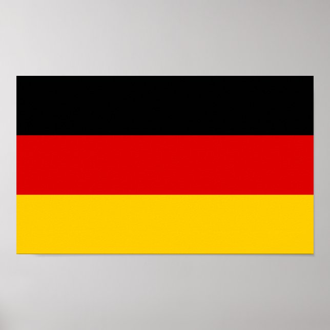 Poster Drapeau allemand (Devant)