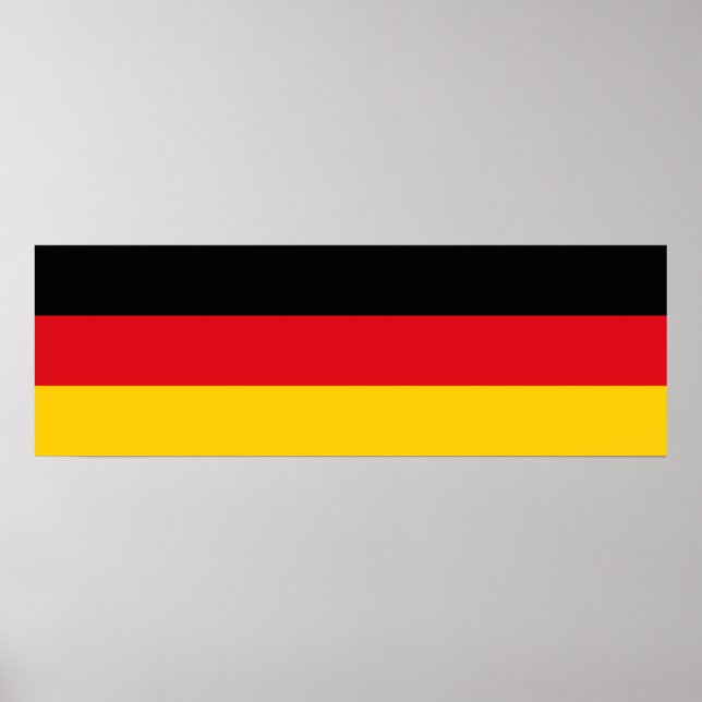 Poster Drapeau allemand (Devant)