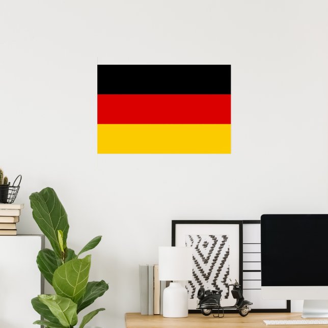 Poster Drapeau allemand (Bureau à domicile)