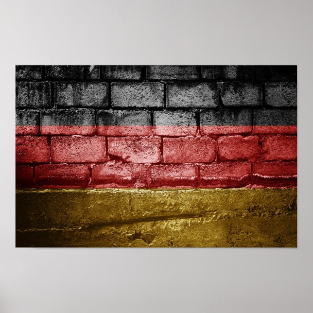 Poster Drapeau allemand (Devant)