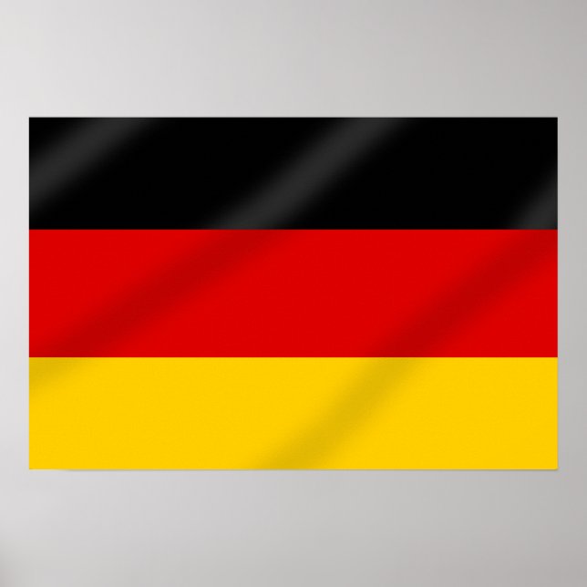 Poster Drapeau allemand cadeaux (Devant)