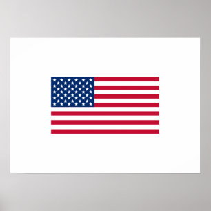 Poster Drapeau américain