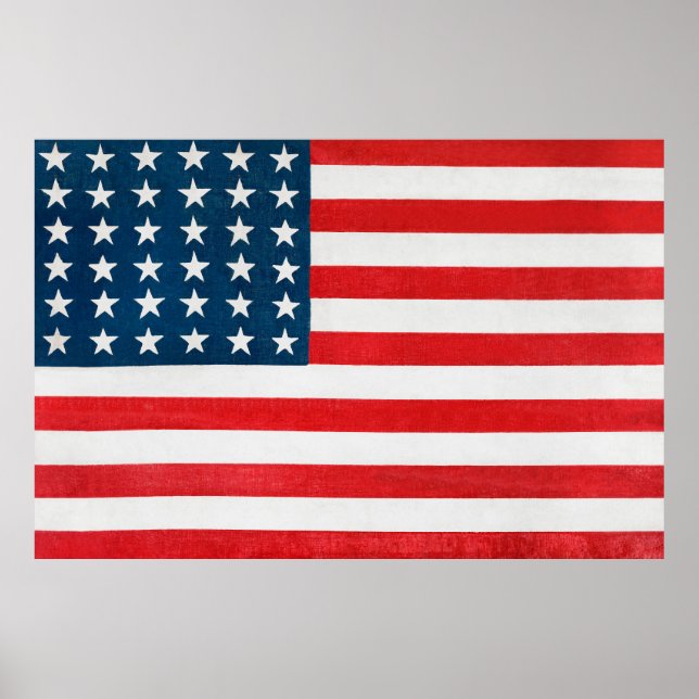 Poster Drapeau Américain (Devant)