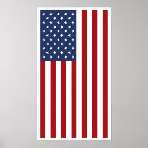 Poster Drapeau américain
