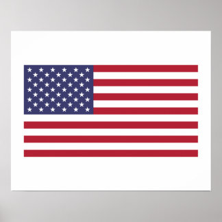 Poster Drapeau américain