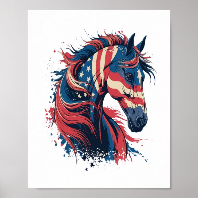 Poster Drapeau américain (Devant)