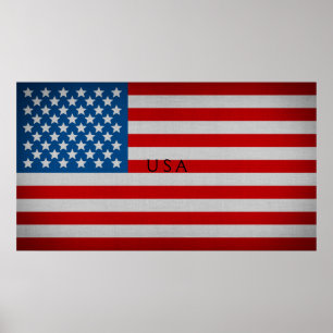 Poster Drapeau américain
