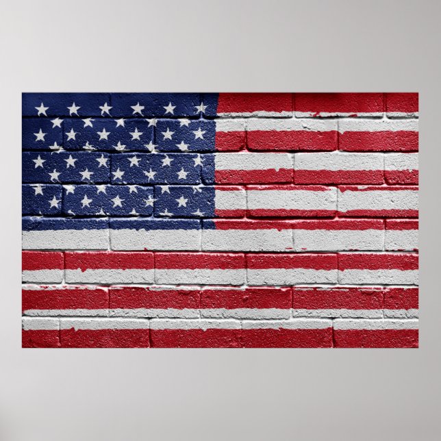 Poster Drapeau américain (Devant)