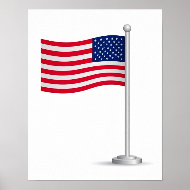 Poster drapeau américain (Devant)