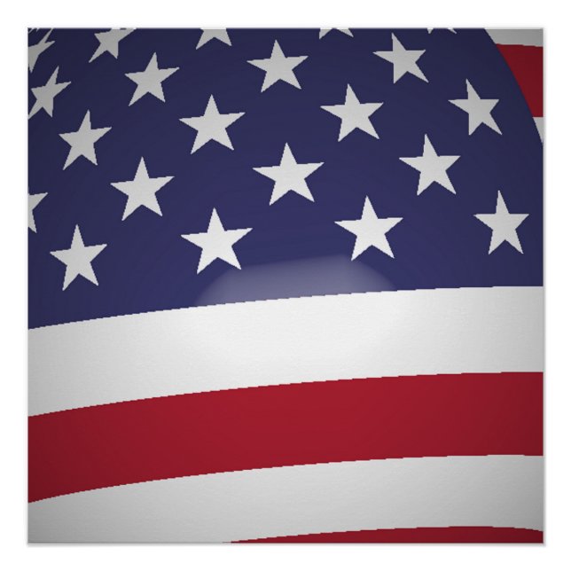 POSTER DRAPEAU AMÉRICAIN (Devant)