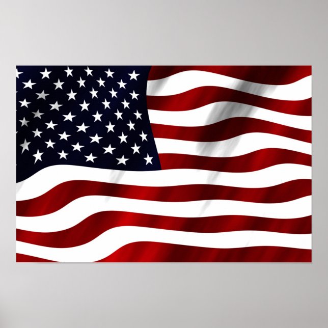 Poster Drapeau Américain (Devant)