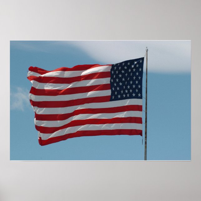 POSTER DRAPEAU AMÉRICAIN (Devant)