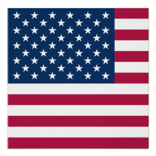 Poster Drapeau américain