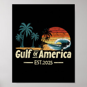 Poster Drapeau Américain 2025 Golfe M