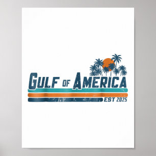 Poster Drapeau Américain 2025 Golfe M