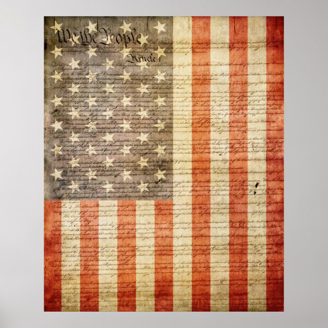 Poster Drapeau américain 49 étoiles (Devant)