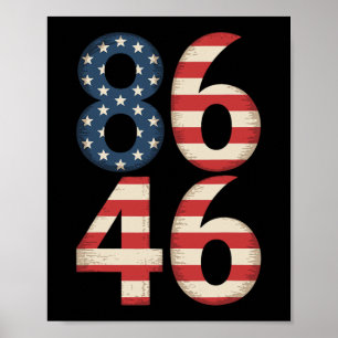 Poster Drapeau américain 8646 anti Joe Biden