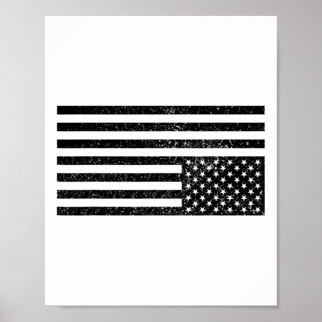 Poster Drapeau américain à l'envers  (Devant)