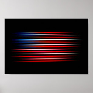 Poster Drapeau américain Abstrait