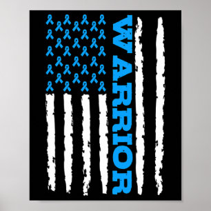 Poster Drapeau américain de sensibilisation