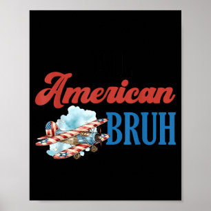 Poster Drapeau américain du 4 juillet Jour de l'Indépenda