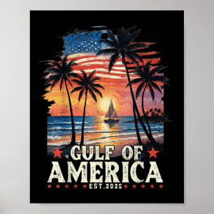 Poster Drapeau Américain Du Golfe Des Etats-Unis Est 2025