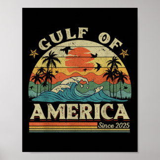 Poster Drapeau Américain Du Golfe Des Etats-Unis Est 2025