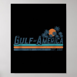 Poster Drapeau Américain G 2025 Du Golfe Des Etats-Unis E