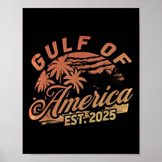 Poster Drapeau Américain G 2025 Du Golfe Des Etats-Unis E (Devant)