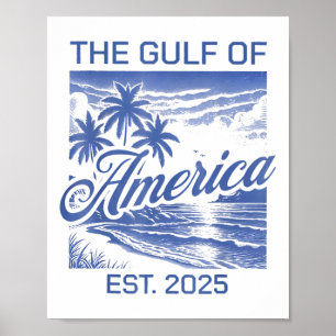 Poster Drapeau Américain Golfe Des Etats-Unis Est 2025