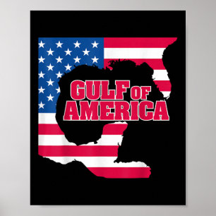 Poster Drapeau Américain M Du Golfe De L'Amérique Est 202