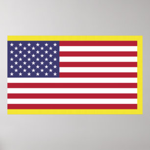 Poster Drapeau américain (militaire)