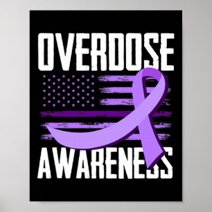 Poster Drapeau américain patriotique surdose de drogue su