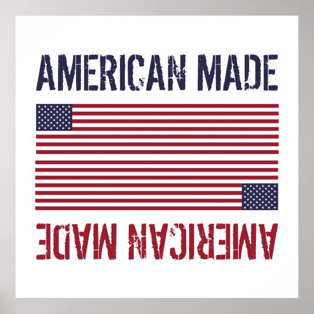 Poster Drapeau American Made, États-Unis (Devant)