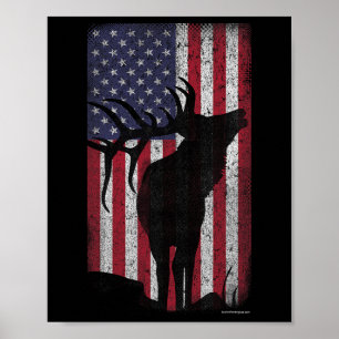 Poster Drapeau - American Retro