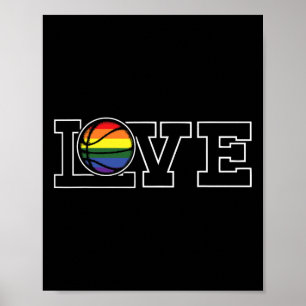 Poster Drapeau Arc-en-ciel de la fierté gay LGBT-Q Sport