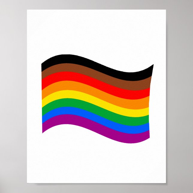 Poster Drapeau arc-en-ciel de Philly Pride (Devant)