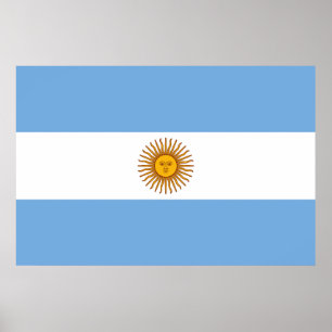 Poster Drapeau Argentine