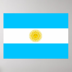 Poster Drapeau Argentine