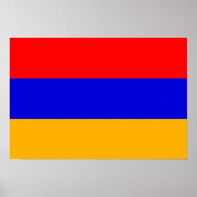 Poster Drapeau arménien ; arménien (Devant)