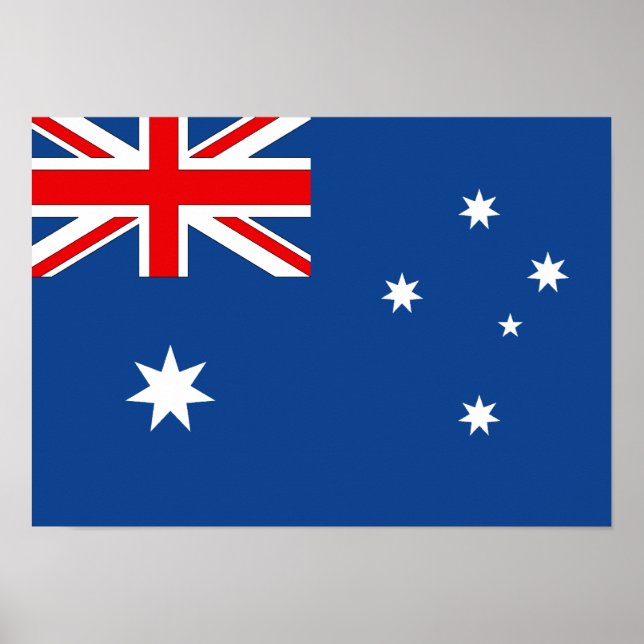 Poster Drapeau Australie (Devant)