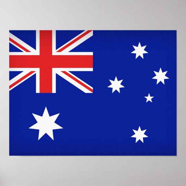 Poster Drapeau australien (Devant)