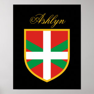 Poster Drapeau basque