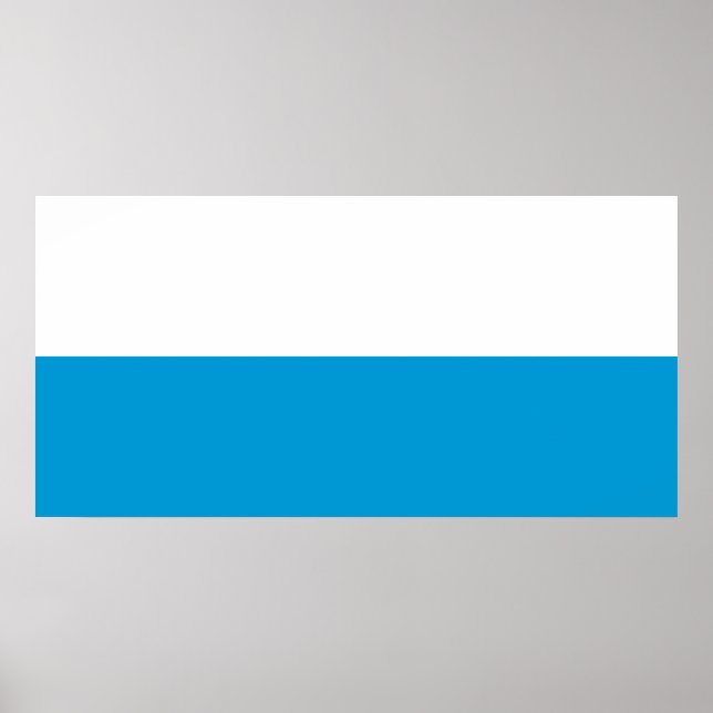 Poster Drapeau bavarois (Devant)
