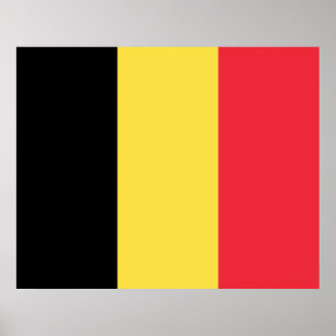 Poster Drapeau belge