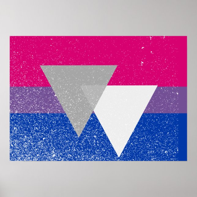 Poster DRAPEAU BISEXUAL ORIGINAL AVEC SYMBOLE -.png (Devant)