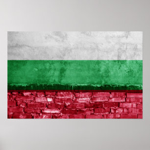 Poster Drapeau bulgare