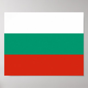 Poster Drapeau Bulgarie