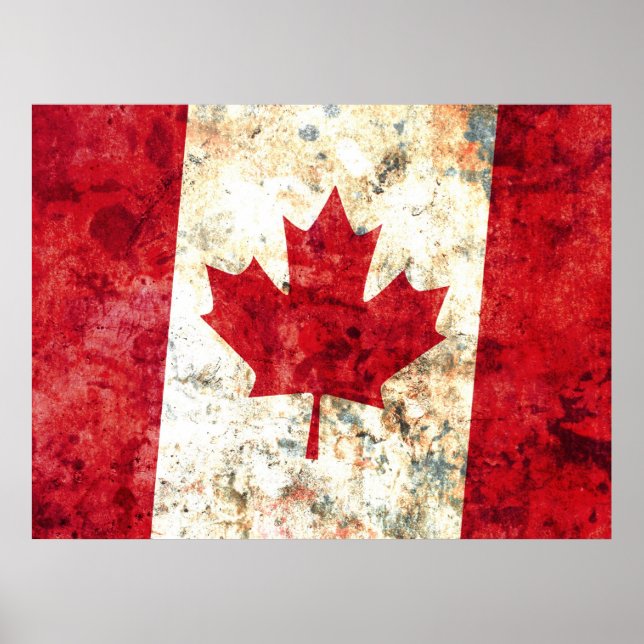 Poster Drapeau canadien (Devant)