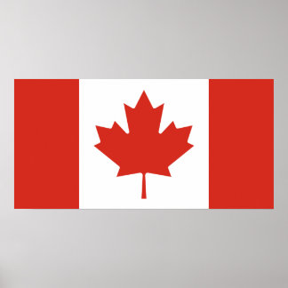 Poster Drapeau canadien patriotique